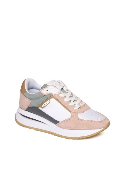 White/pink energy sneaker GUESS | FLPE2G LEPI12ENERGY2-WHT/PIN